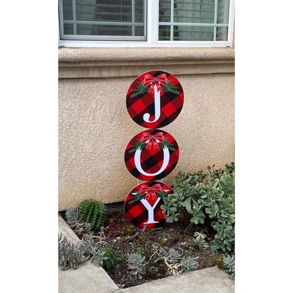 No Brand Holiday Joy Yard Sign Easy To Assemble Poshmark